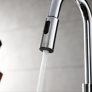 Continental LS8781CTL Single-Handle 1-Hole Deck Mount Pull-Down Sprayer Kitchen Faucet, Polished Chrome