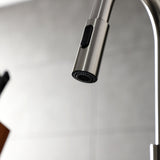 Continental LS8788CTL Single-Handle 1-Hole Deck Mount Pull-Down Sprayer Kitchen Faucet, Brushed Nickel