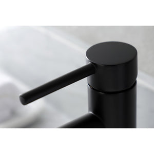 Concord LSF8220DL Single-Handle 1-Hole Deck Mount Bathroom Faucet with Push Pop-Up, Matte Black