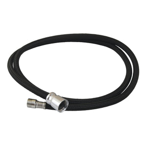 LSSPRHOSE591C 59-Inch Black Nylon Kitchen Spray Hose, Polished Chrome