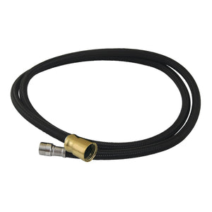LSSPRHOSE593C 59-Inch Black Nylon Kitchen Spray Hose, Brushed Brass