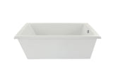 Hydro Systems LUC6636ATO-WHI LUCY, FREESTANDING TUB ONLY 66X36 - -WHITE