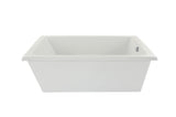 Hydro Systems LUC7236ATO-WHI LUCY, FREESTANDING TUB ONLY 72X36 - -WHITE