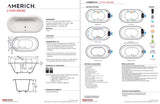 Americh LY6635TA5-BI Lynn 6635 - Tub Only / Airbath 5 - Biscuit