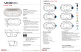 Americh LY7135TA5-BI Lynn 7135 - Tub Only / Airbath 5 - Biscuit