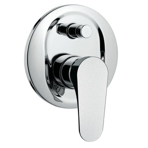 Contemporary Built-In Bath Shower Diverter In Brass