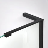 DreamLine Prism Plus 40 in. x 72 in. Frameless Neo-Angle Hinged Shower Enclosure in Satin Black