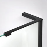DreamLine Unidoor-X 70 in. W x 34 3/8 in. D x 72 in. H Frameless Hinged Shower Enclosure in Satin Black