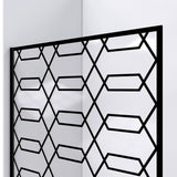 DreamLine Linea Maze 34 in. W x 72 in. H Single Panel Frameless Shower Door, Open Entry Design in Satin Black