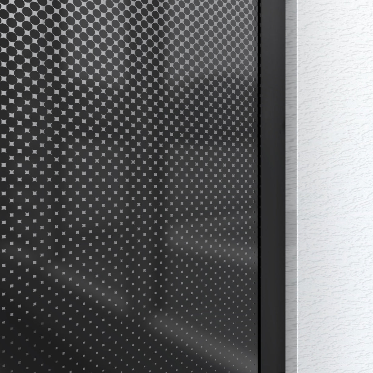 DreamLine Linea Ombre 34 in. W x 72 in. H Single Panel Frameless Shower Screen in Satin Black