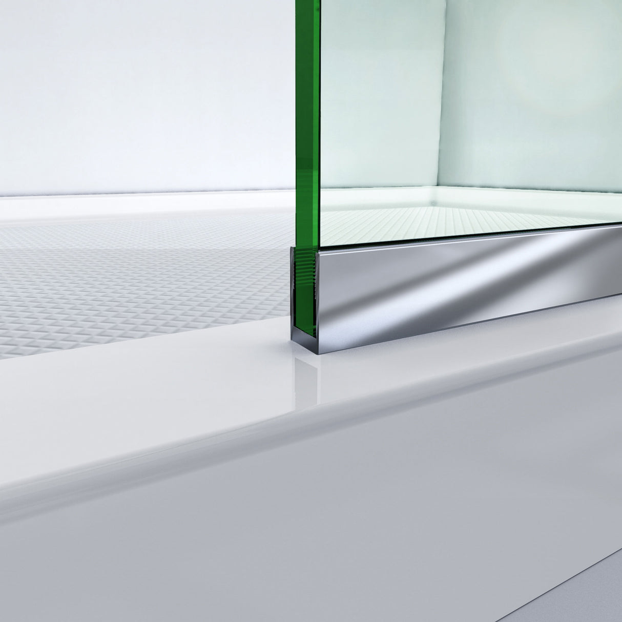 DreamLine Linea Single Panel Frameless Shower Screen 30 in. W x 72 in. H, Open Entry Design in Brushed Nickel