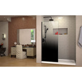 DreamLine Linea Ombre 34 in. W x 72 in. H Single Panel Frameless Shower Screen in Satin Black