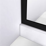 DreamLine Linea Blossom 34 in. W x 72 in. H Single Panel Frameless Shower Door, Open Entry Design in Satin Black