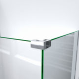 DreamLine Linea Two Individual Frameless Shower Screens 30 in. W x 72 in. H each, Open Entry Design in Oil Rubbed Bronze