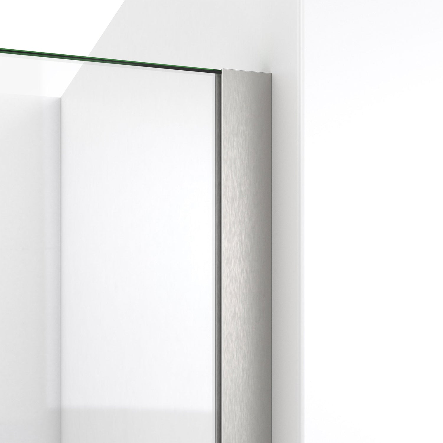 DreamLine Linea 34 in. W x 72 in. H Frameless Shower Screen in Brushed Nickel