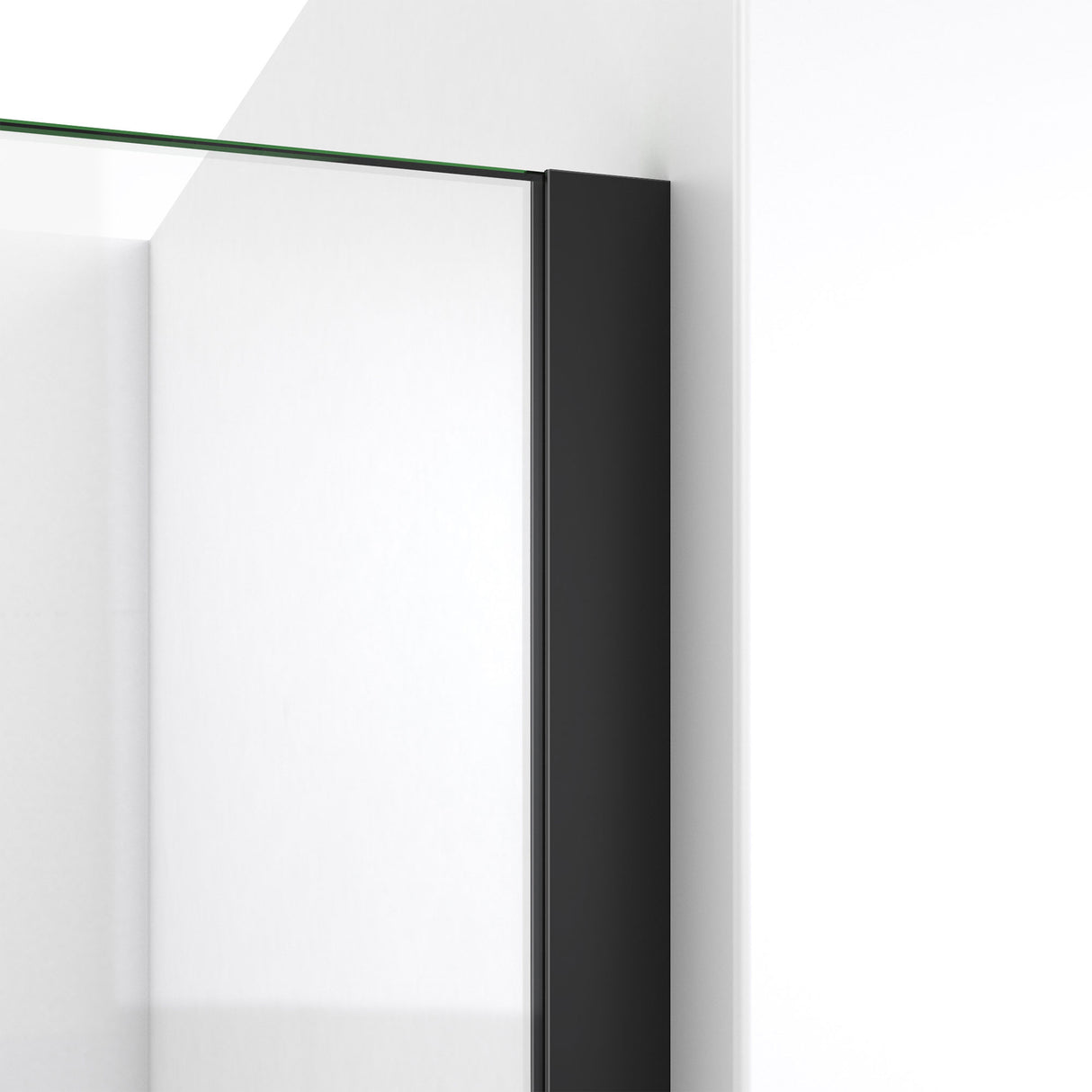 DreamLine Linea 34 in. W x 72 in. H Frameless Shower Screen in Satin Black