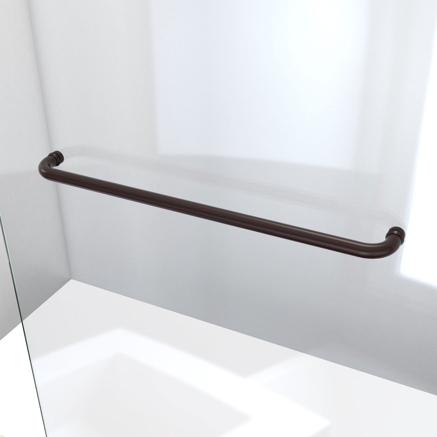 DreamLine Linea 30 in. W x 72 in. H Frameless Shower Screen in Oil Rubbed Bronze