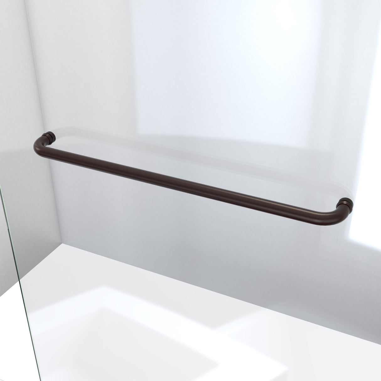 DreamLine Linea 34 in. W x 72 in. H Frameless Shower Screen in Oil Rubbed Bronze