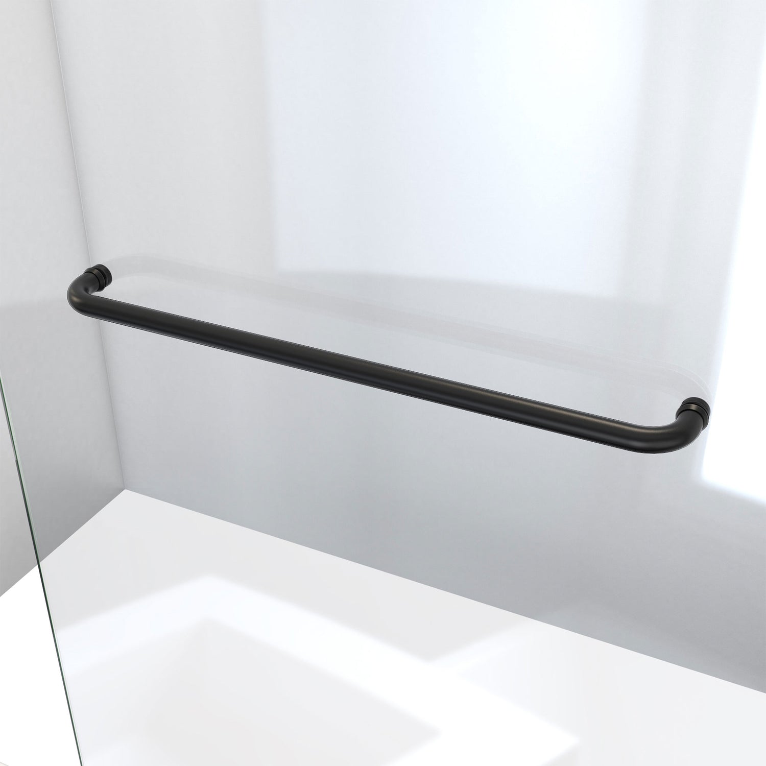 DreamLine Linea 30 in. W x 72 in. H Frameless Shower Screen in Satin Black