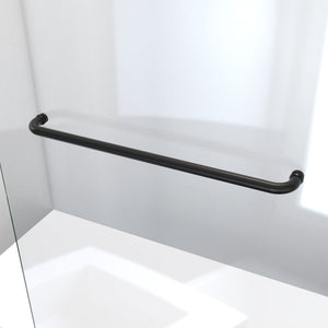 DreamLine Linea 34 in. W x 72 in. H Frameless Shower Screen in Satin Black