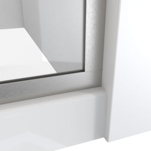 DreamLine Linea 30 in. W x 72 in. H Frameless Shower Screen in Brushed Nickel