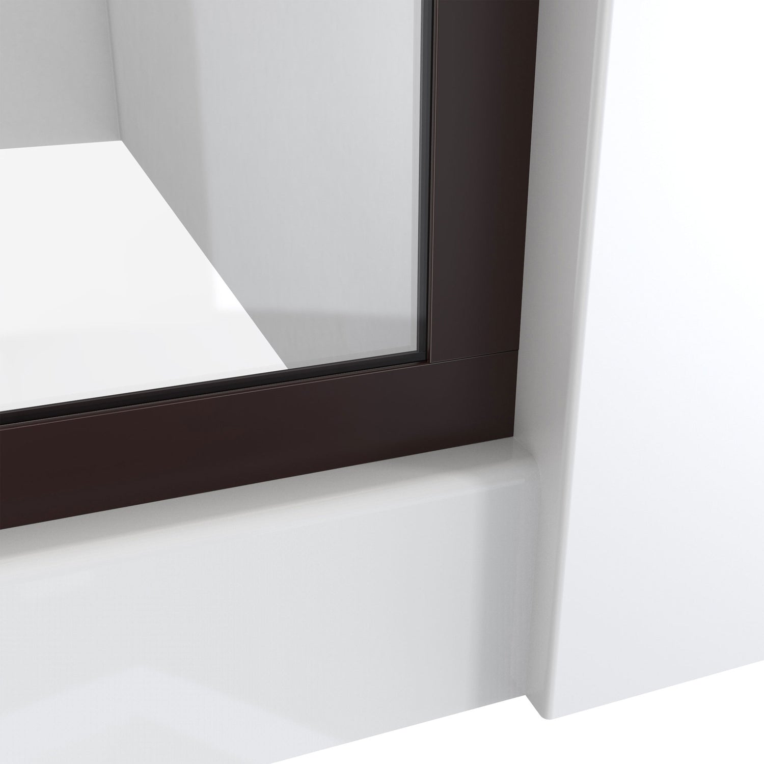 DreamLine Linea 30 in. W x 72 in. H Frameless Shower Screen in Oil Rubbed Bronze