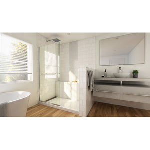 DreamLine Linea 34 in. W x 72 in. H Frameless Shower Screen in Chrome