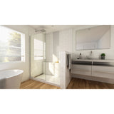 DreamLine Linea 30 in. W x 72 in. H Frameless Shower Screen in Brushed Nickel