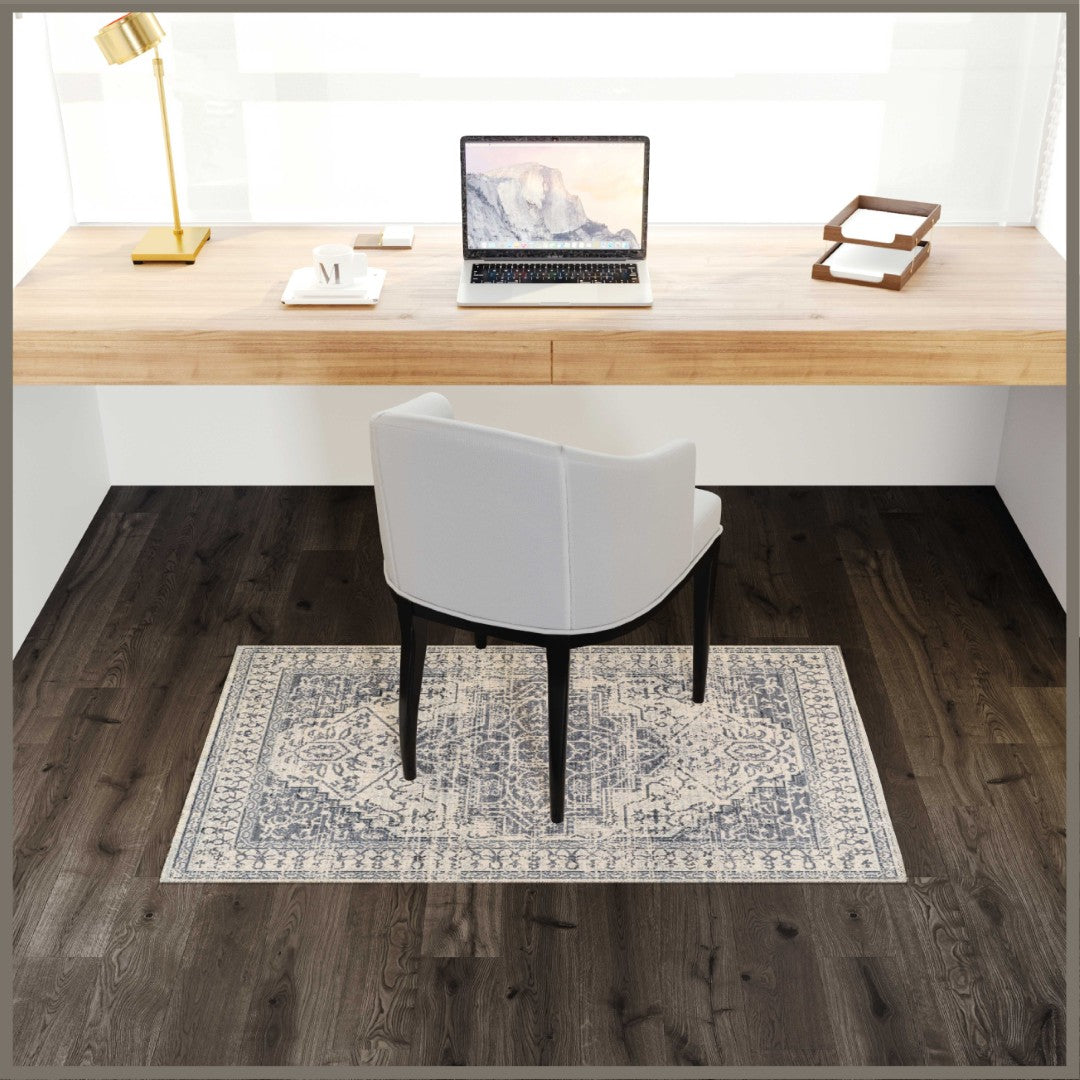 Eviva Venus 3' x 5' Geometric Gray Rug