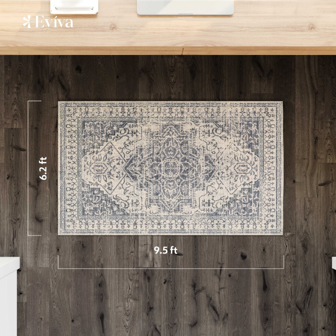 Eviva Venus 3' x 5' Geometric Gray Rug