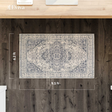 Eviva Venus 3' x 5' Geometric Gray Rug