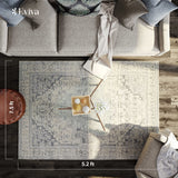 Eviva Venus 5' x 7' Geometric Gray Rug