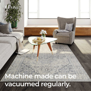 Eviva Venus 2' x 8' Geometric Gray Rug