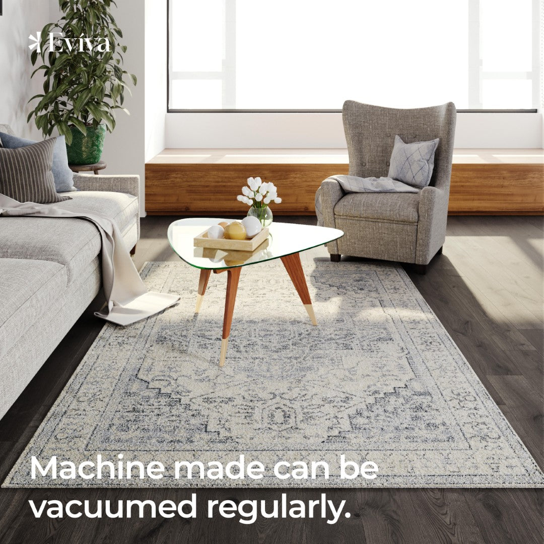 Eviva Venus 5' x 7' Geometric Gray Rug