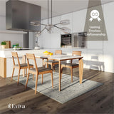 Eviva Venus 5' x 7' Geometric Gray Rug