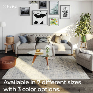 Eviva Venus 2' x 8' Geometric Gray Rug