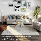 Eviva Venus 5' x 7' Geometric Gray Rug