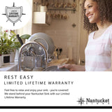 Nantucket Sinks' EZApron33-5.5 Patented Design Pro Series Single Bowl Undermount  Stainless Steel Kitchen Sink with 5.5 Inch Apron Front