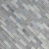 Lupano 11.63 x 11.72 glass stone blend mesh mounted mosaic tile 1 x 3 SMOT-SGLS-LUPA8MM product shot multiple tiles angle view