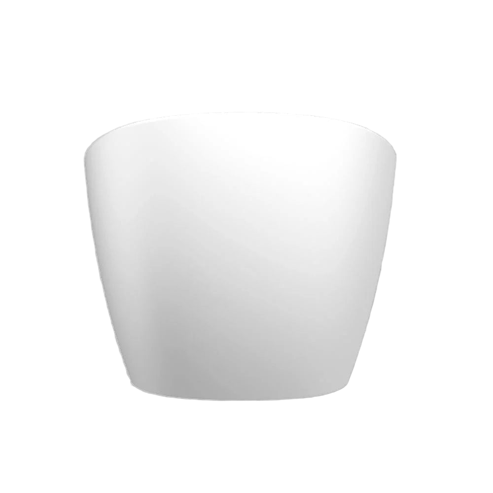 Luxury matte white freestanding bathtub – front view