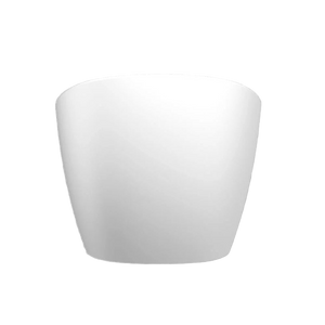 Luxury matte white freestanding bathtub – front view