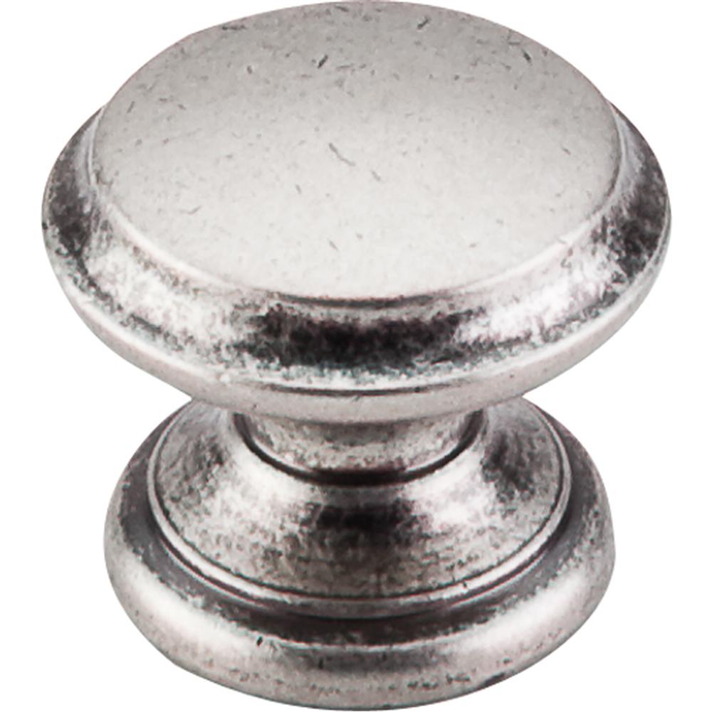 Top Knobs M1232 Flat Top Knob 1 3/8" - Pewter Antique