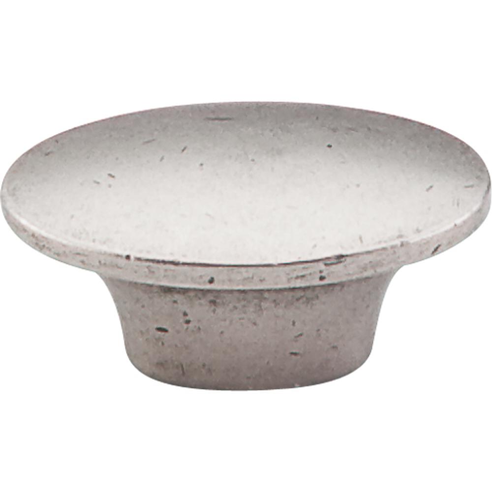 Top Knobs M1235 Oval Knob 1 1/2" - Pewter Antique