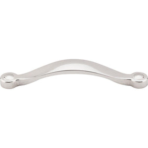 Top Knobs M1263 Saddle Pull 5 1/16" - Polished Nickel