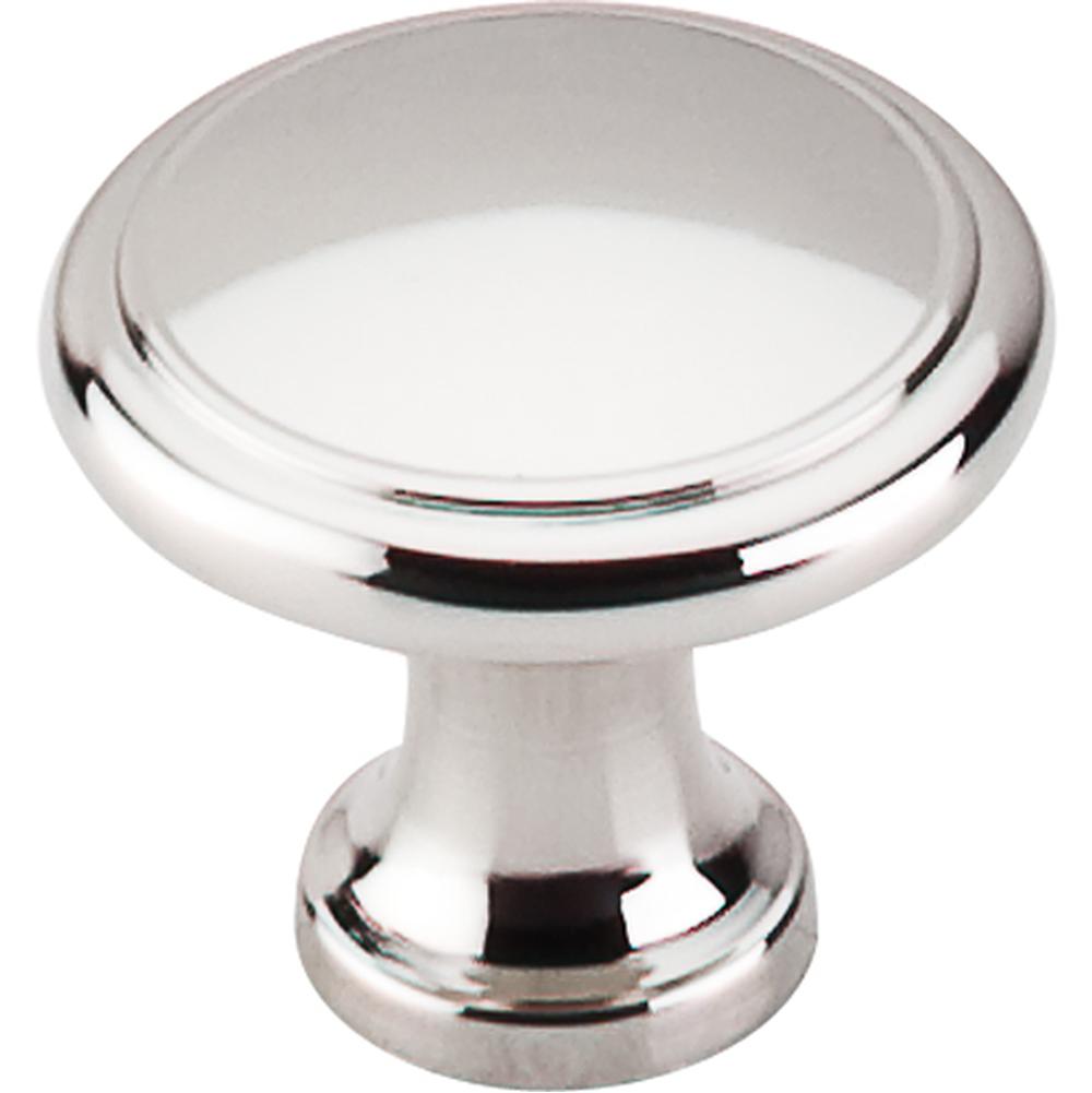 Top Knobs M1317 Ringed Knob 1 1/8" - Polished Nickel