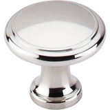 Top Knobs M1317 Ringed Knob 1 1/8" - Polished Nickel