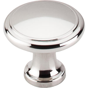 Top Knobs M1317 Ringed Knob 1 1/8" - Polished Nickel