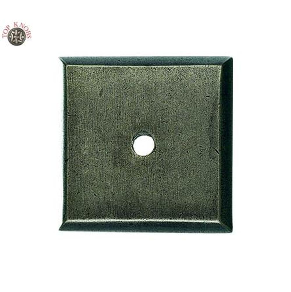 Top Knobs M1450 Aspen Square Backplate 1 1/4" - Silicon Bronze Light