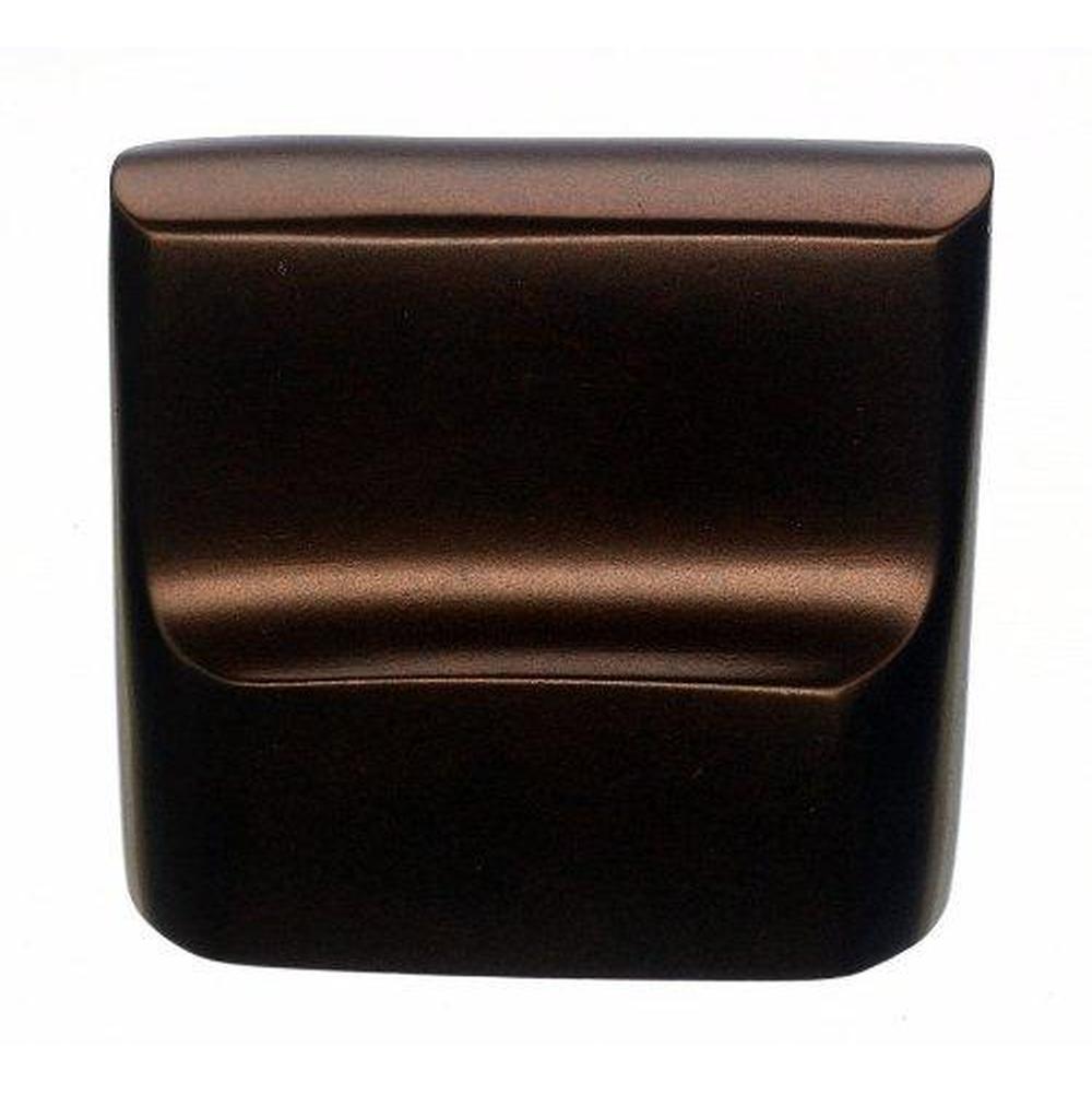 Top Knobs M1503 Aspen Flat Sided Knob 7/8" - Mahogany Bronze