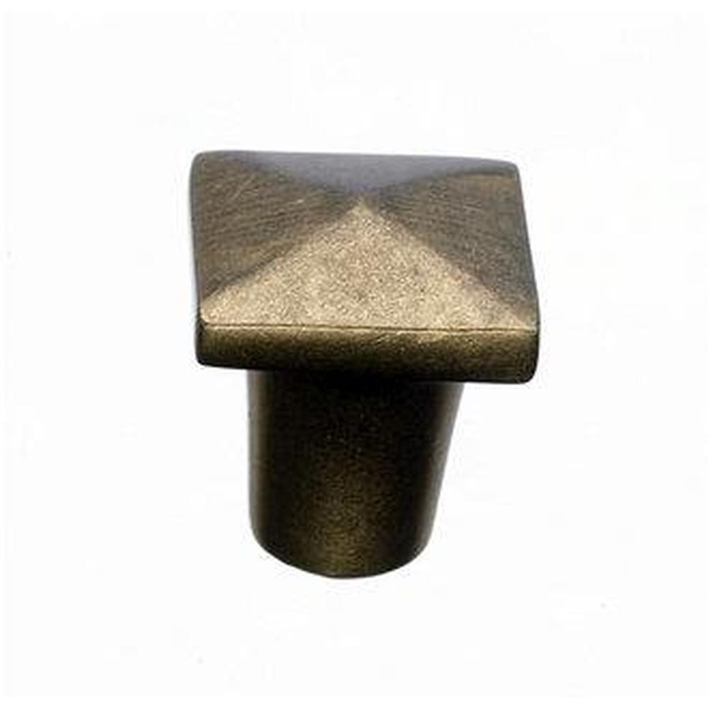 Top Knobs M1506 Aspen Square Knob 3/4" - Light Bronze